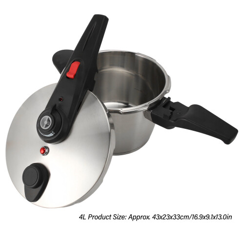 304SS 4L Sanding Stainless Pressure Cooker 1