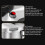 304SS 4L Sanding Stainless Pressure Cooker 6