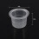 100Pcs Clear White Plastic Tattoo Ink Cap Cups 50g Large Set 7
