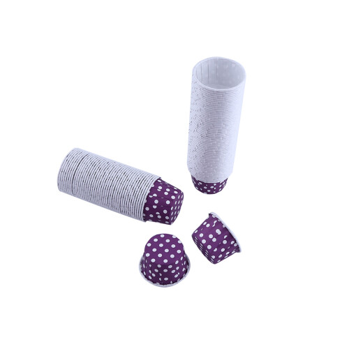 100pcs Purple Paper Cake Cupcake Liners - 5x3.8cm Baking Cups 1