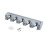 Multi-Position Wall Broom & Mop Organizer with 6 Hooks, Grey 1