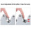 Multi-Position Wall Broom & Mop Organizer with 6 Hooks, Grey 3