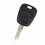 2-Button Uncut Blade Remote Shell Case for Peugeot 206 Black 219g 13