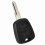 2-Button Uncut Blade Remote Shell Case for Peugeot 206 Black 219g 8
