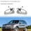 1Pair Front Left+Right Driver Side Door Handle Carrier for  E53 X5 2000-2006 51218243615 51218243616 9
