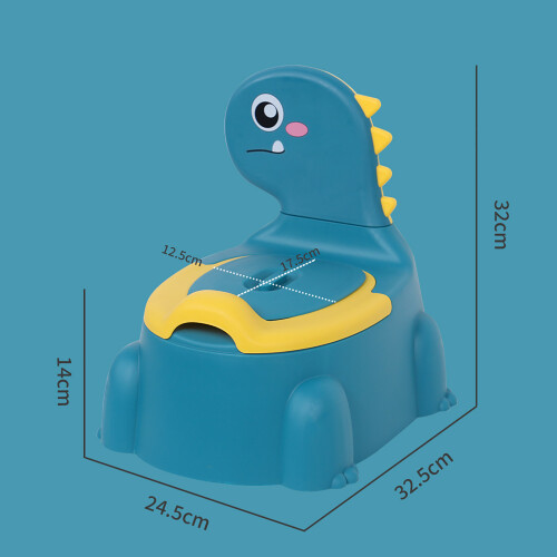 Dino Cartoon Potty Chair, Adjustable Height, Blue 1