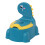 Dino Cartoon Potty Chair, Adjustable Height, Blue 3
