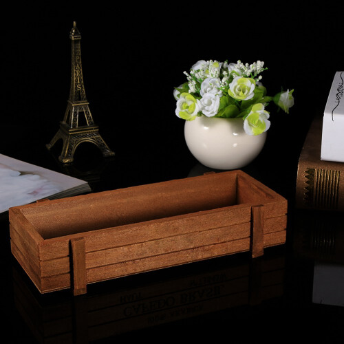 Rustic Wooden Planter Box for Herbs