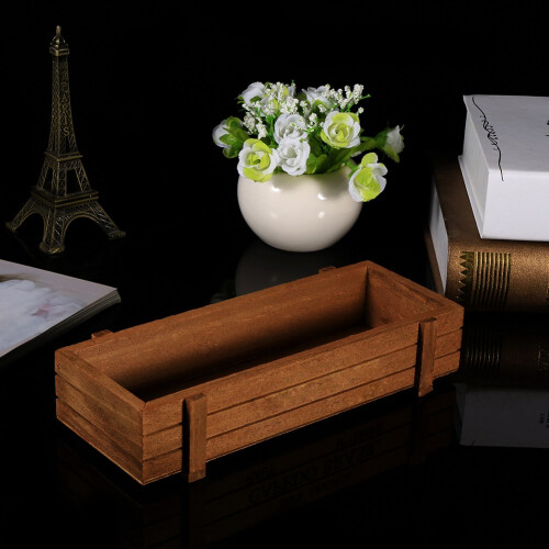 Indoor Wooden Herb Planter Display Box 2