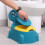 Dino Cartoon Potty Chair, Adjustable Height, Blue 9