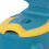 Dino Cartoon Potty Chair, Adjustable Height, Blue 8