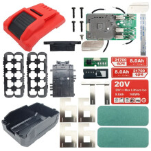 10X21700 Li-Ion Battery Plastic Case Shell Housing PCB Protection Circuit Board for  20V Lithium Battery 8Ah Label