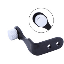 L Shape Metal Binocular Adapter Mount for Tripods, Black & Silver