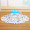 White Round Felt Table Mat, Heat Insulation 1