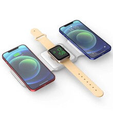 3 in 1 Wireless Charger for , IWatch & AirPods - Foldable Magnetic Charging Station, for Series