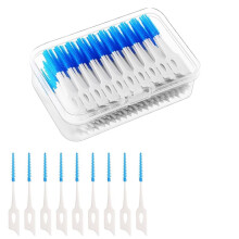 220pcs Interdental Brushes Silicone Dental Floss Picks Dental Brushes Dental Picks for Teeth Cleaning