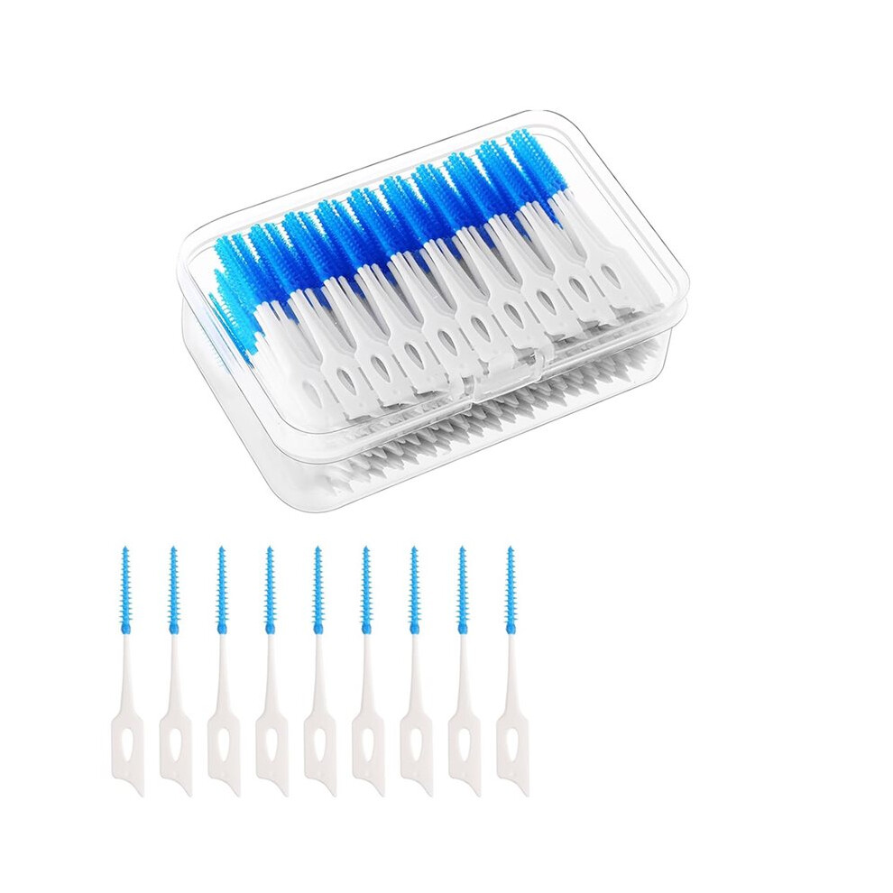 Tauoh 220Pcs Interdental Brushes Silicone Dental Floss Picks Dental Brushes Dental Picks For Teeth Cleaning