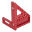 Aluminum Alloy Woodworking Square Protractor Red Triangular Ruler 13