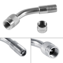 135 Nickelage Car Motorcycle Tire Valve Extension Adapter Silver