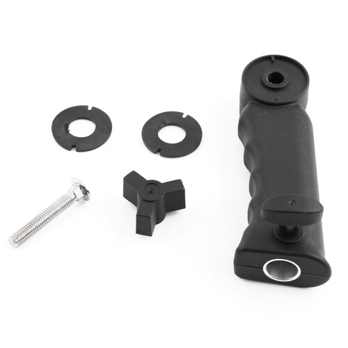 S-Type Bracket Flash Mount with Handle, 31.6cm, Black