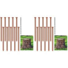 20pcs Copper Nails for Killing Trees Stump Root, 3.15 Inch Long Pure Copper Nails Bulk with Drill, Stump Removal Spikes