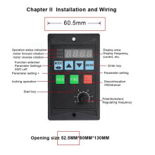 2X Frequency Converter 750W VFD Single Phase 220V Input 3 Phase 220V Output RS485 Inverter for Ac 3 Phase Motor Drive