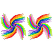 Dance Scarves, 12 Colors 48 PCS Juggling Scarves for Dancing Music Actives Scarves for Toddlers Children Movement Game