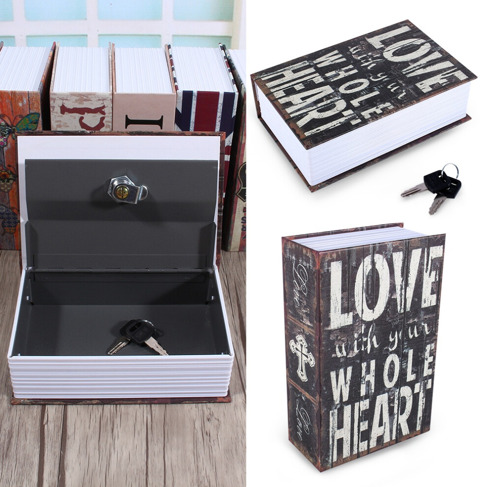 Dictionary Safe Book With Keys, 18 X 11.5 X 5.5Cm, Love Type 9391393159378