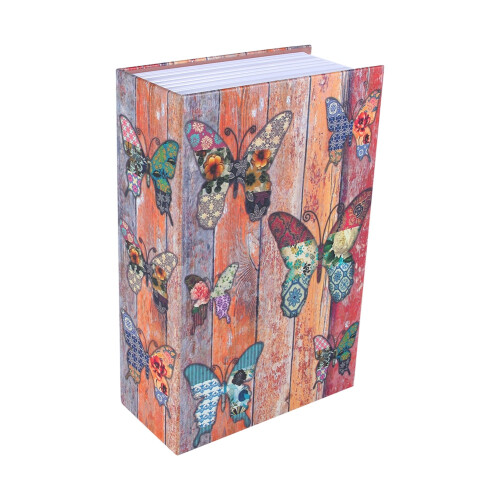 Dictionary Safe Lock Box Butterfly Style, 18x11.5x5.5cm, Portable Security Storage 1