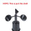 2X Wind Anemometer Shell Wind Wind Part Direction Indicator Shell Wind Sensor Replaceable Shell Use for Wind Sensor 4