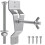 2X Support Mural de Support de Pneu de Secours pour Remorque, Support de Support de Pneu de Secours pour Accessoires de Remorque, Support de Pneu de 2