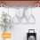 2Pcs Adjustable Wine Glass Rack Under Cabinet, Punch-Free 3 Rows Stemware Holder 5
