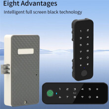Tuya Wood Cabinet Fingerprint Electronic Lock App Remote Control for Furniture Drawer Locker ES285 A