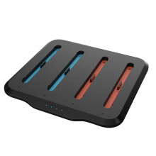 Multifunctional Holder for 2 Handle Charging Base 2 Handle Charger 4in1 with Charging Indicator Light