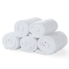 Hotel White Towels for Bathroom 600gsm Cotton Ultra-Soft 70x140cm Set of 2