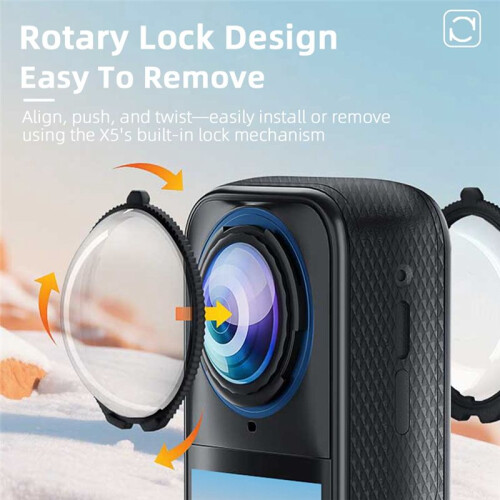 Premium Lens Guards for  X5,Panoramic Camera Lens Cover Glass Protector X5 Accessories 2