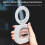 Magnetic Selfie Light Type-C Rechargeable Portable Phone Light Foldable Ring Light with Mirror for  & Android 4