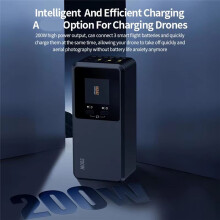 200W Charger Fast Charging Hub Butler for 4 Pro Drone Flight Batteries Three-Way Charger EU Plug