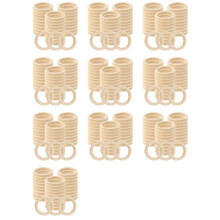 300 Pcs Natural Wood Rings 60mm Unfinished Macrame Wooden Ring Wood Circles for DIY Ring Pendant Jewelry Making