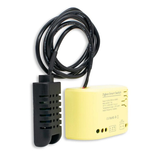 Zigbee   Temperature Humidity Sensor 1CH Relay Controller Tuya  Life APP Wireless Controller 85-250V 1