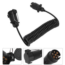 7 Pin Trailer Plug with 98.4in Cable, Weatherproof 12V Wiring Adapter