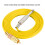 Yellow Silicone RCA Hook Line for Tattoo Machine, 1.75m 13