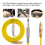 Yellow Silicone RCA Hook Line for Tattoo Machine, 1.75m 9