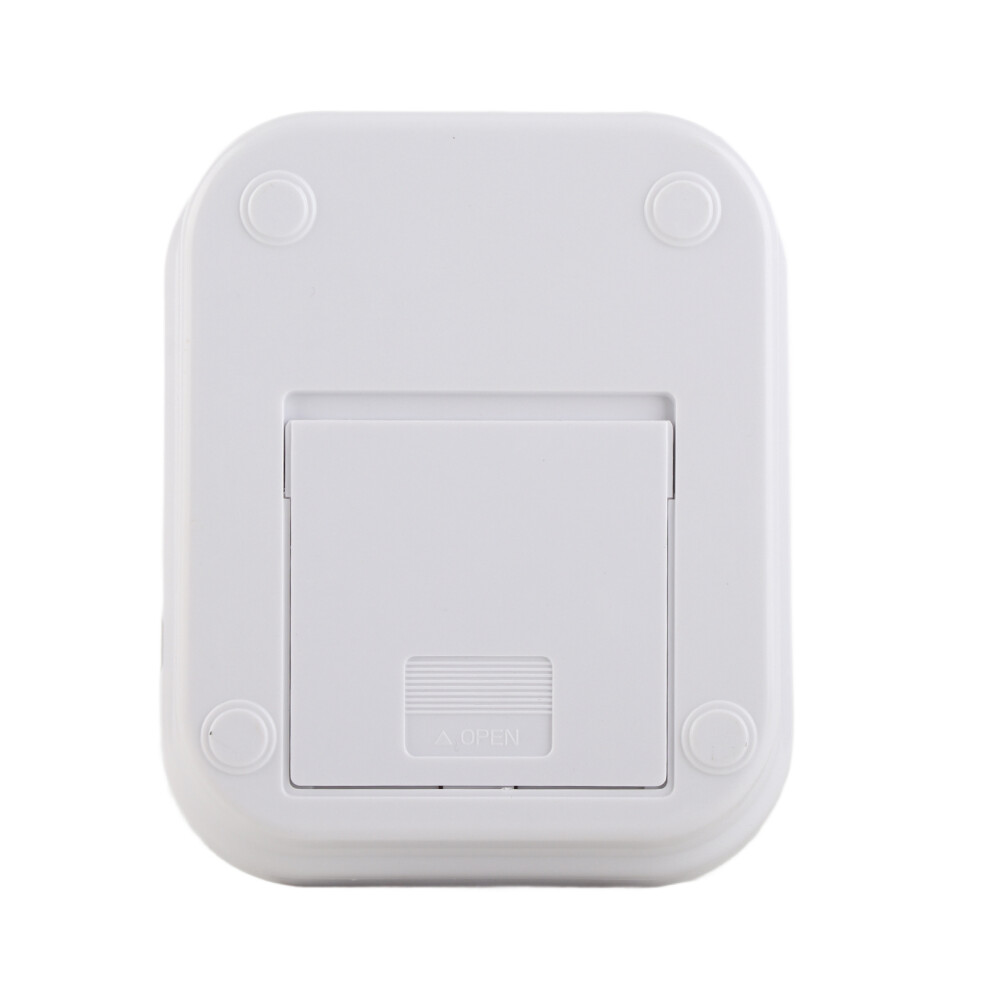 White Portable Arm Blood Pressure Monitor Lcd - Accurate, Time Setting