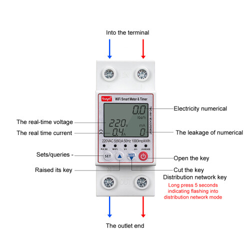 Automatic Reclosing Protector 1-63A 85x36x66White 1