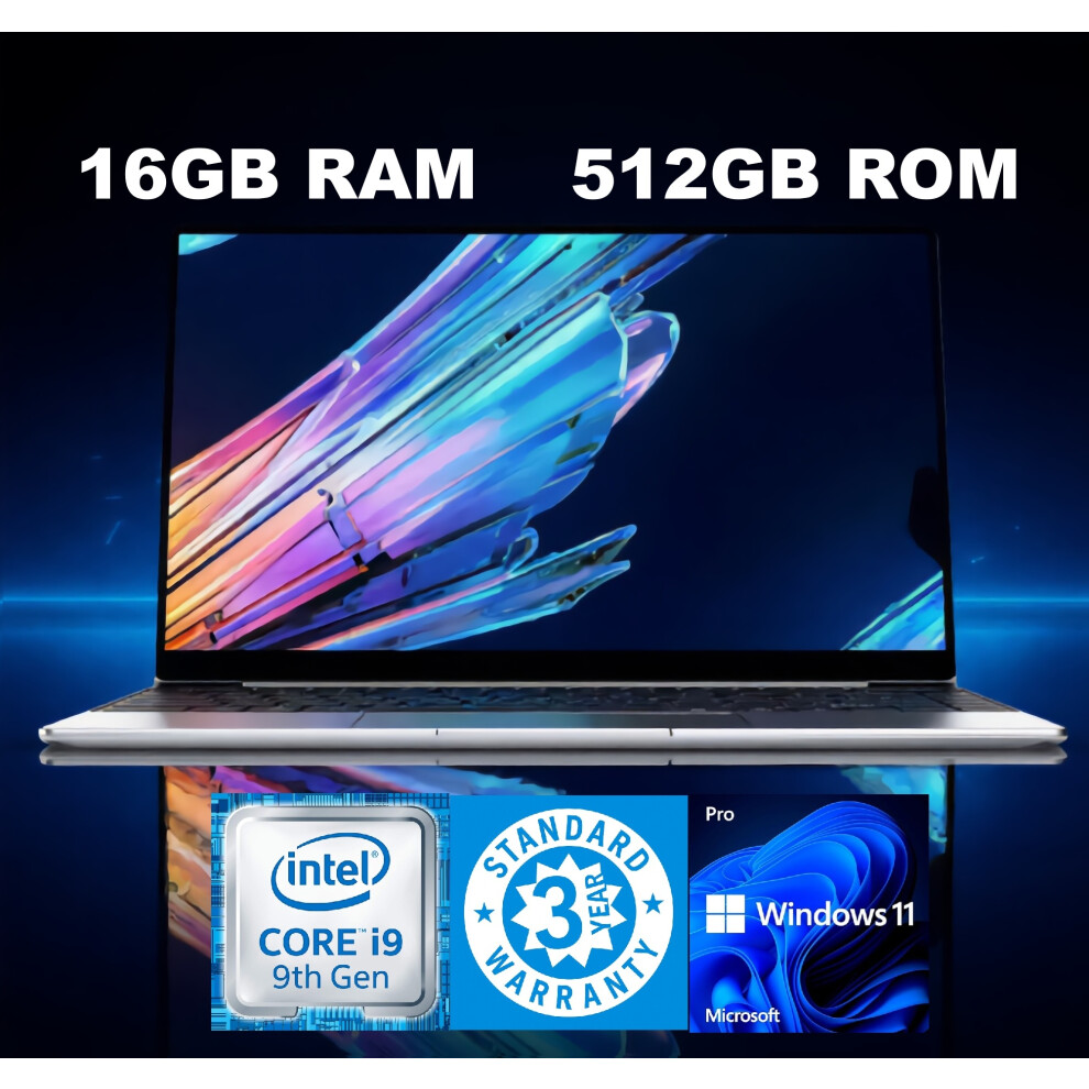 14.1" Gaming Laptop Intel i9 16GB DDR4 RAM 512GB SSD