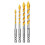 1Set Four Blade Eccentric Drill Ceramic Tile Drilling Concrete Super Hard Crooked  High Hardness Dry 1