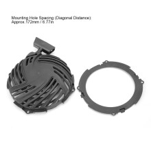 Pull Start Starter for 500 500E 1400cc Motor, Black, 368g
