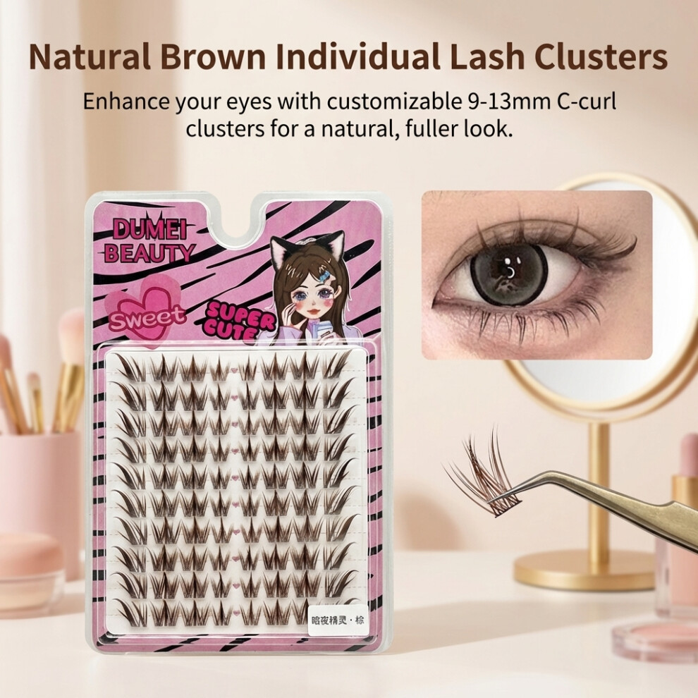 Dcph-Clothing 10 Pairs Fox False Eyelashes Natural Soft Comfortable