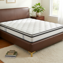 190x135cm Double Hybrid Mattress - 27cm Thickness, Wavy Foam, Pocket Springs